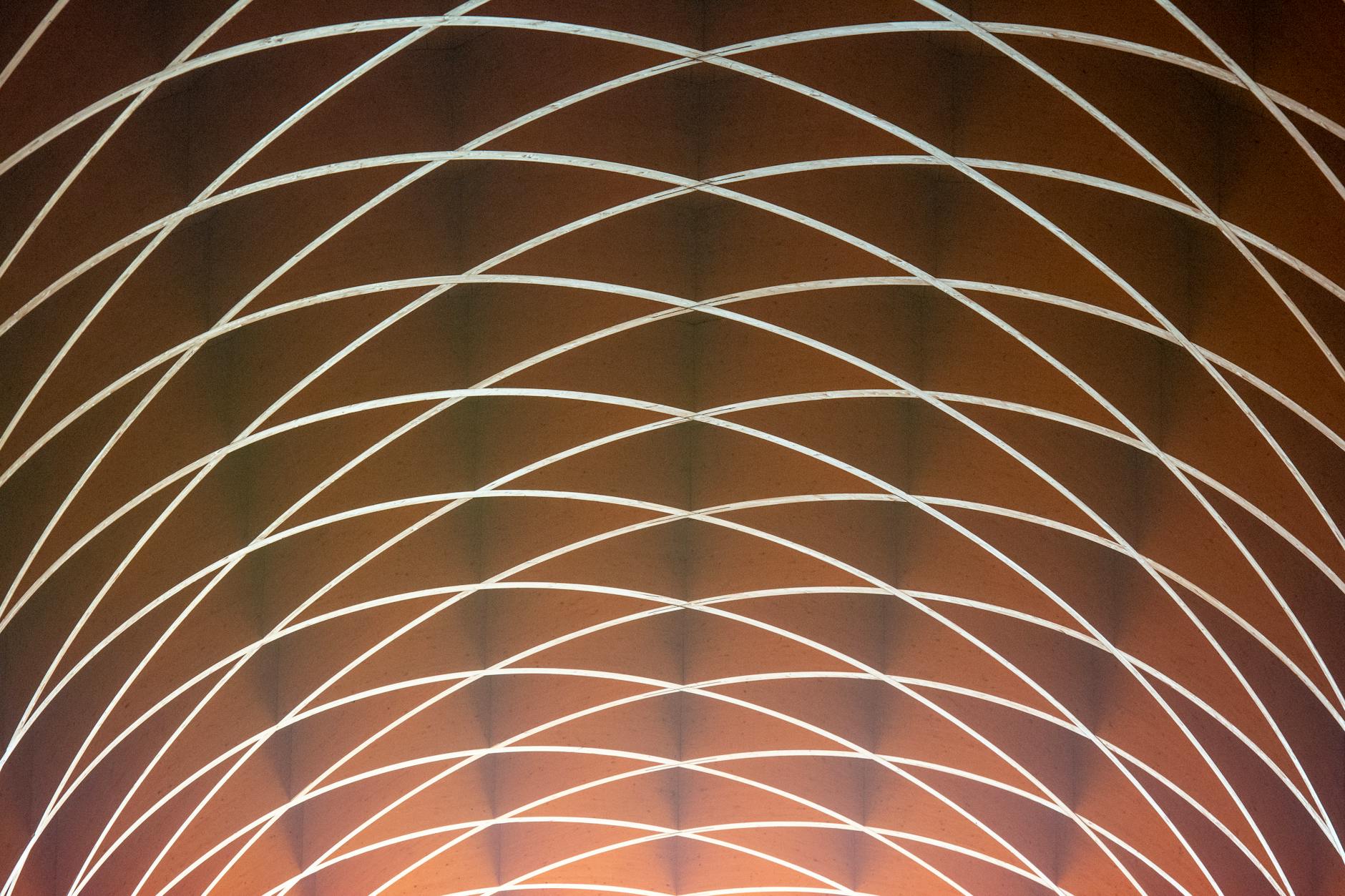 framework of a modern arched vault